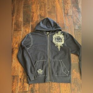 Hard Rock Cafe Navy Zip-Up Jacket